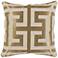 Stately Gold 22" Square Decorative Pillow