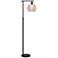 Stationary 63" Downbridge Black Metal Rustic Industrial Floor Lamp