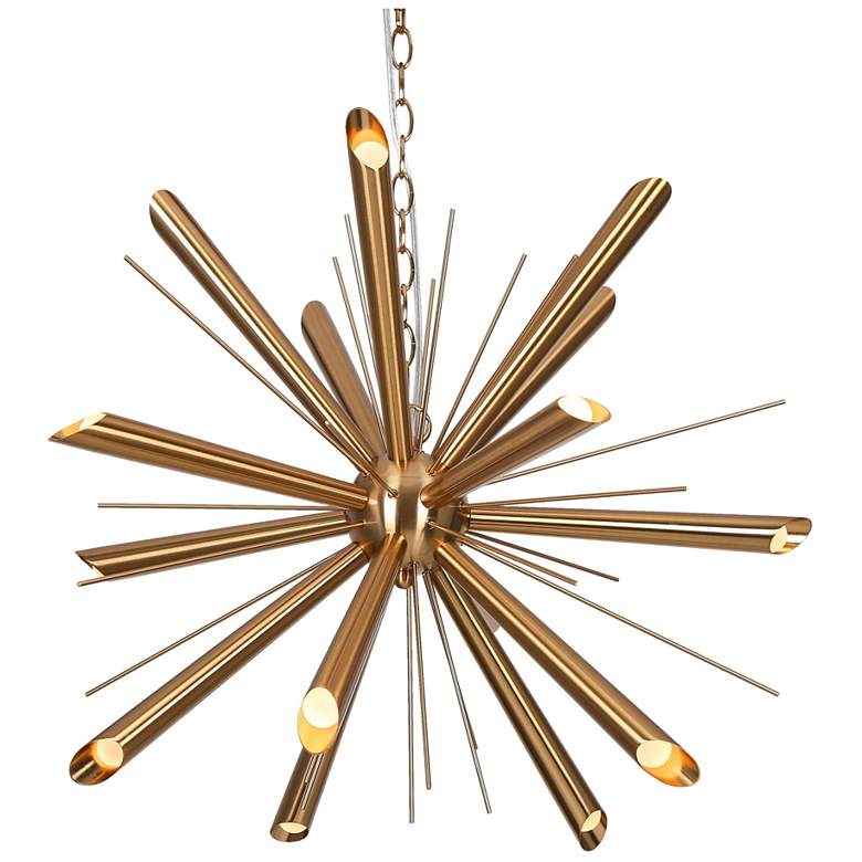 Image 1 Stavani 15-Light Gold Sputnik LED Chandelier
