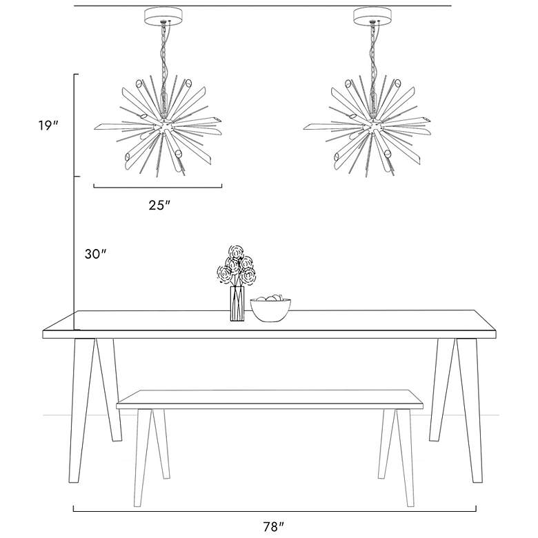 Image 7 Stavani 15-Light Gold Sputnik LED Chandelier more views