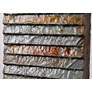 4_Stave Slate Stone 19" High Rustic Modern Fountain with LED Light more views