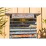 7_Stave Slate Stone 19" High Rustic Modern Fountain with LED Light more views