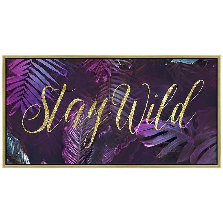 Image 1 Stay Wild 24 In. by 48 In.  Framed Art