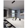 7_Stealth 36" Wide Black LED Linear Pendant Light more views