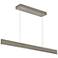 Stealth 36" Wide Satin Nickel LED Linear Pendant