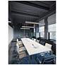 4_Stealth 36" Wide Satin Nickel LED Linear Pendant more views