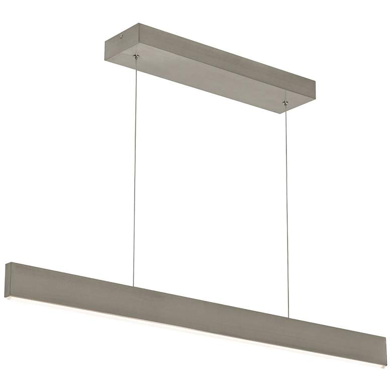 Image 1 Stealth 46" Satin Nickel LED Pendant