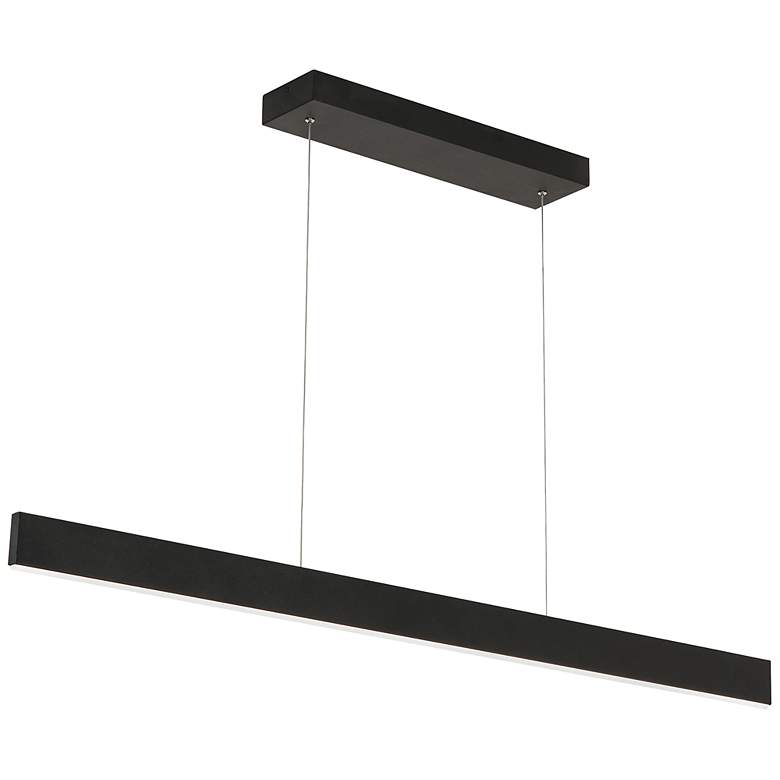 Image 3 Stealth 46" Wide Black LED Linear Pendant