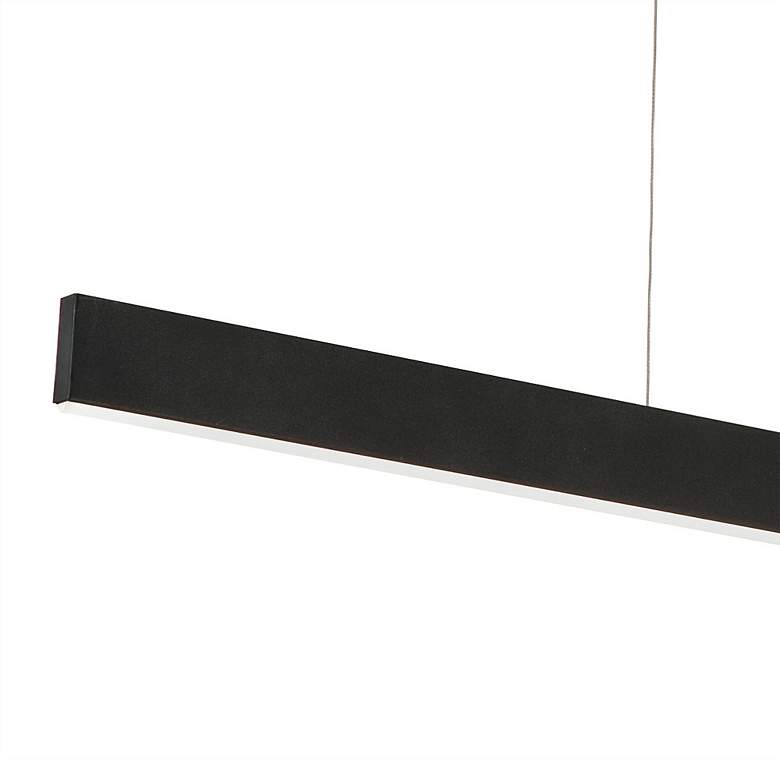 Image 4 Stealth 46" Wide Black LED Linear Pendant more views