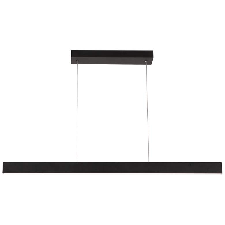 Image 5 Stealth 46" Wide Black LED Linear Pendant more views