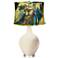 Steamed Milk Abstract Floral Shade Ovo Table Lamp
