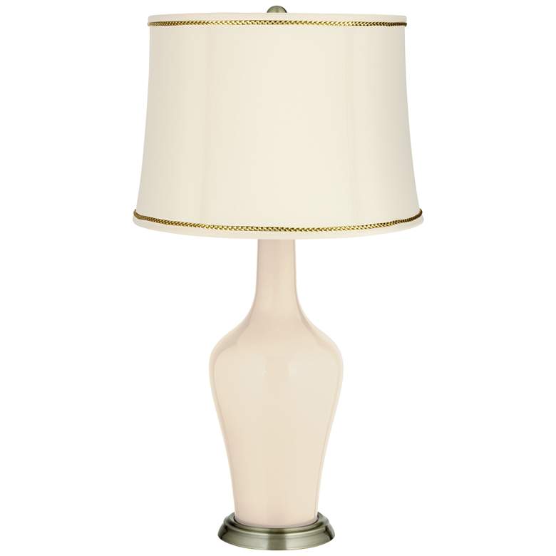 Image 1 Steamed Milk Anya Table Lamp with President&#39;s Braid Trim
