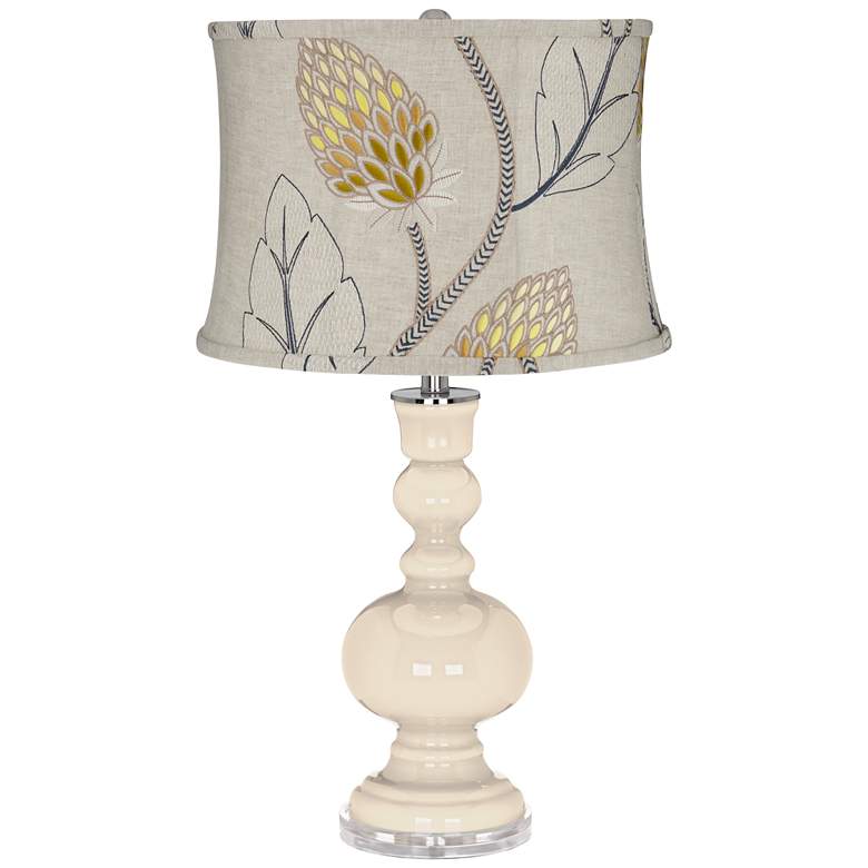 Image 1 Steamed Milk Apothecary Table Lamp w/ Beige Thistles Shade