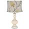 Steamed Milk Apothecary Table Lamp w/ Beige Thistles Shade