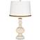 Steamed Milk Apothecary Table Lamp with Braid Trim