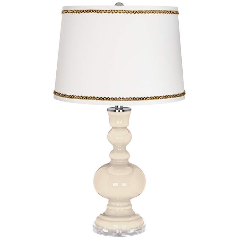 Image 1 Steamed Milk Apothecary Table Lamp with Twist Scroll Trim