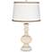 Steamed Milk Apothecary Table Lamp with Twist Scroll Trim