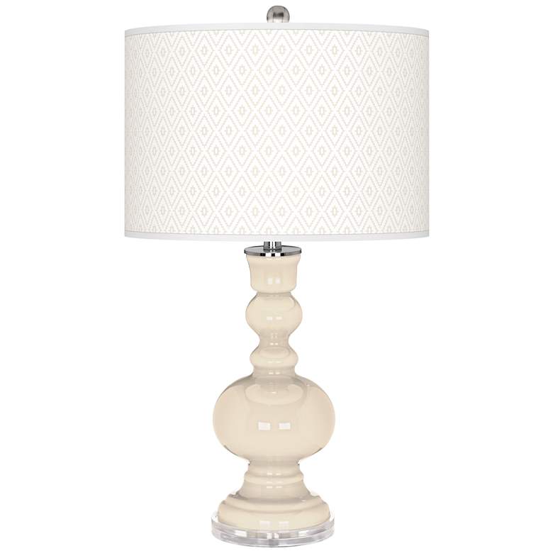 Image 1 Steamed Milk Diamonds Apothecary Table Lamp