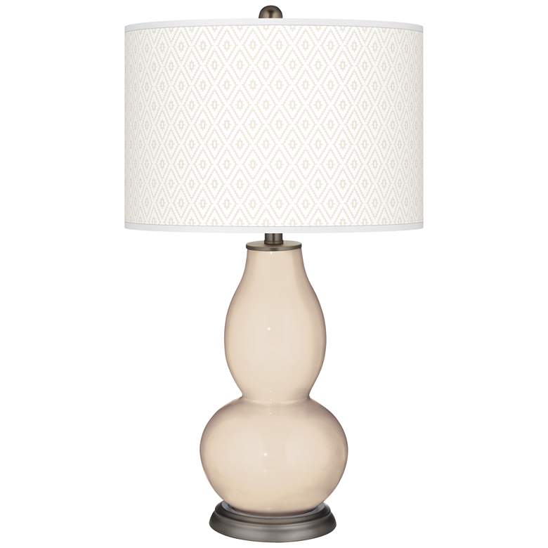 Image 1 Steamed Milk Diamonds Double Gourd Table Lamp