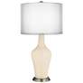 Steamed Milk Double Sheer Silver Shade Anya Table Lamp