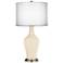 Steamed Milk Double Sheer Silver Shade Anya Table Lamp