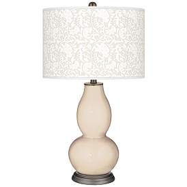 Image1 of Steamed Milk Gardenia Double Gourd Table Lamp