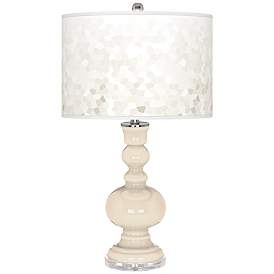 Image1 of Steamed Milk Mosaic Giclee Apothecary Table Lamp