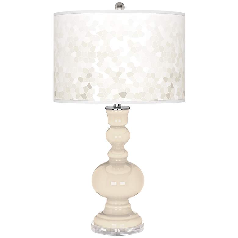 Image 1 Steamed Milk Mosaic Giclee Apothecary Table Lamp
