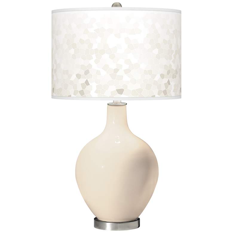 Image 1 Steamed Milk Mosaic Giclee Ovo Table Lamp