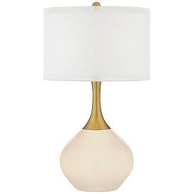 Image1 of Steamed Milk Nickki Brass Modern Table Lamp