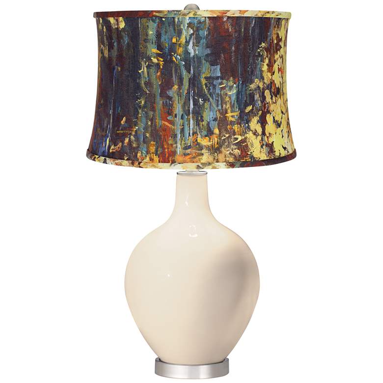 Image 1 Steamed Milk Oil Paint Shade Ovo Table Lamp