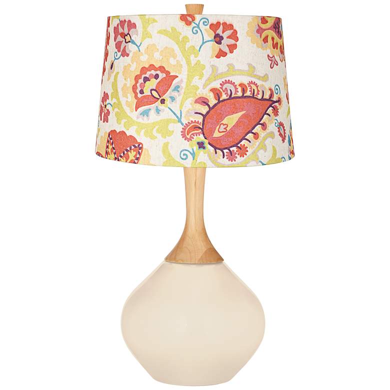 Image 1 Steamed Milk Red Suzani Shade Wexler Table Lamp