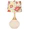 Steamed Milk Red Suzani Shade Wexler Table Lamp