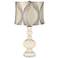 Steamed Milk Wave Cream Shade Apothecary Table Lamp