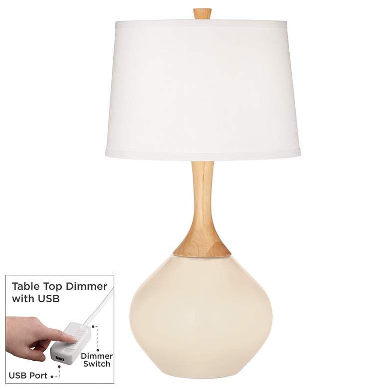 Image 1 Steamed Milk Wexler Table Lamp with Dimmer
