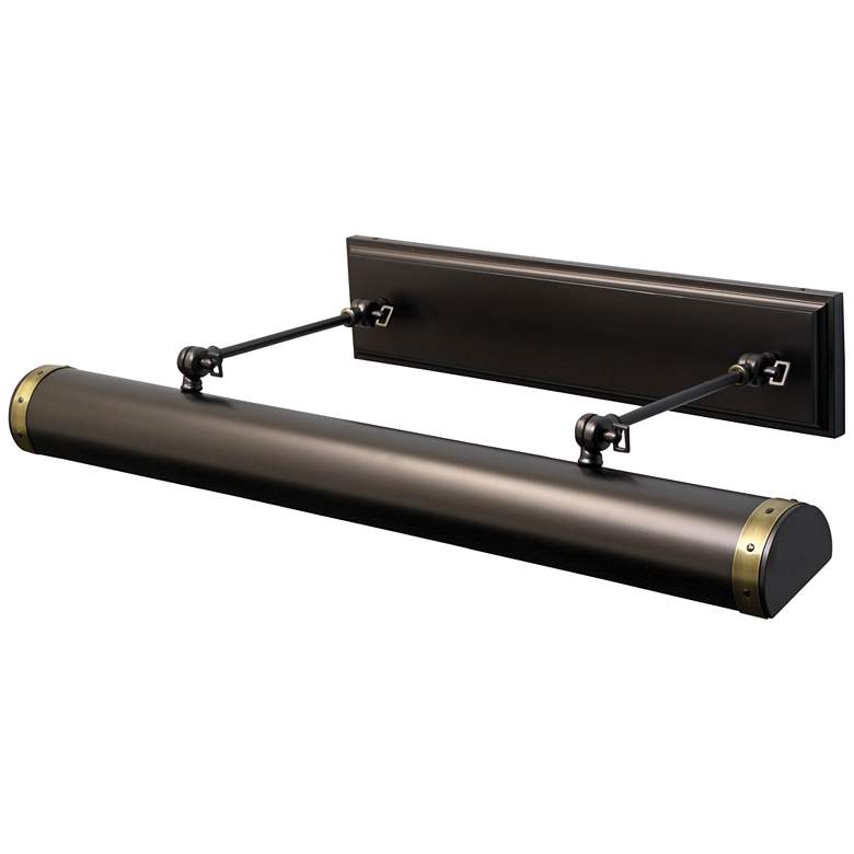 Image 1 Steamer 30"W Mahogany Bronze Direct Wire LED Picture Light