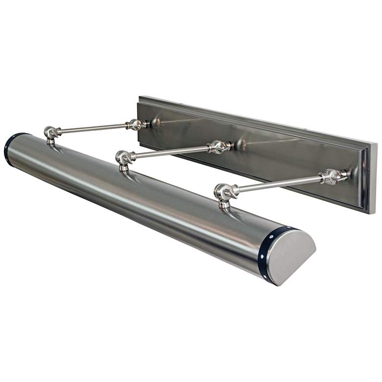Image 1 Steamer 42" Wide Satin Nickel Direct Wire LED Picture Light