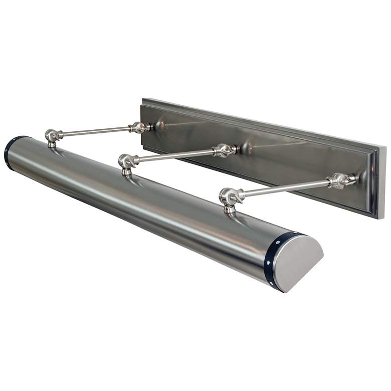 Image 1 Steamer 42" Wide Satin Nickel Direct Wire Picture Light