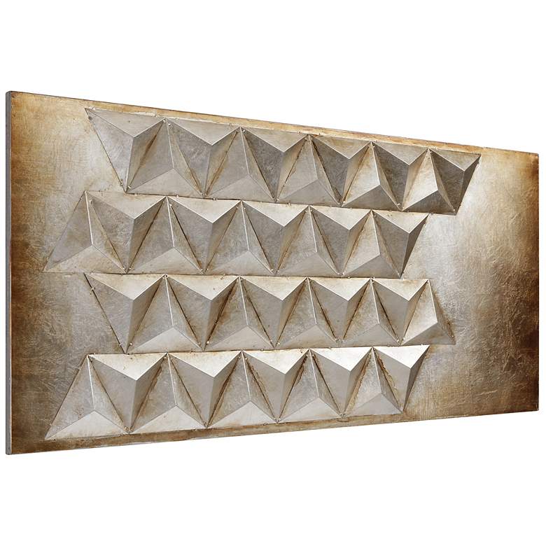 Image 2 Steel 2" Mixed Media Iron Hand Painted Dimensional Wall Art more views