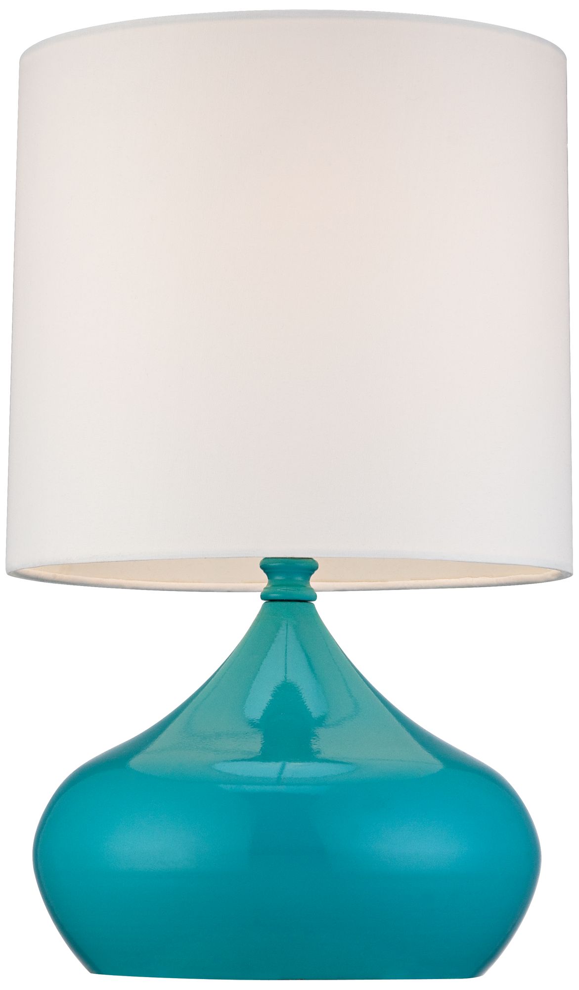 teal side lamp