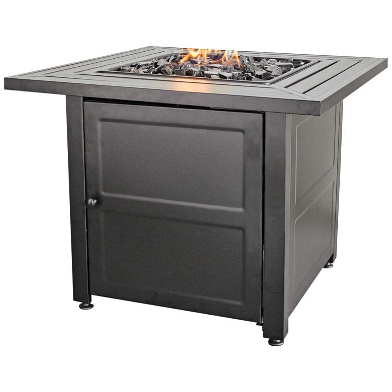 Image 1 Steel Mantel 30" Wide LP Gas Fire Pit