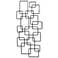 Steel Squares Wall Decor Black