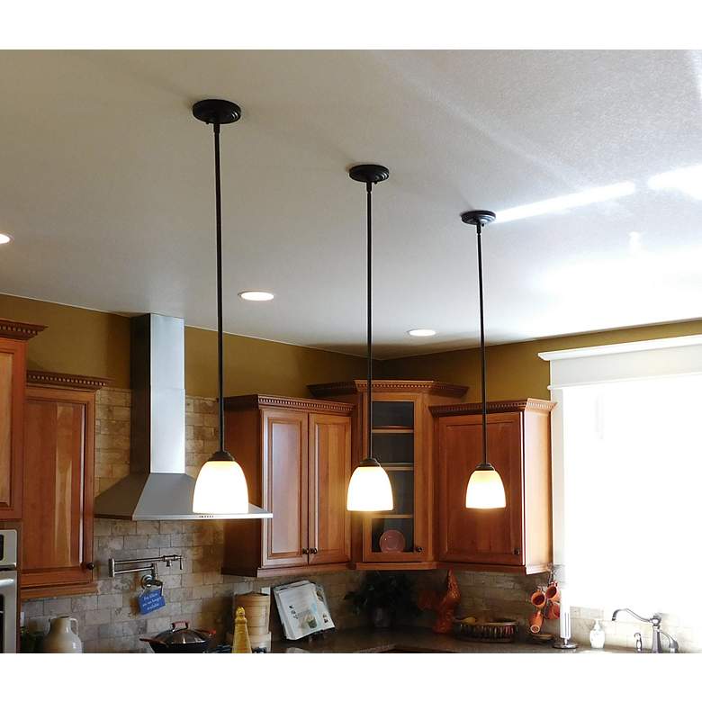Image 2 Stefan 1-Light 5" Wide Oil Rubbed Bronze Pendant Light more views