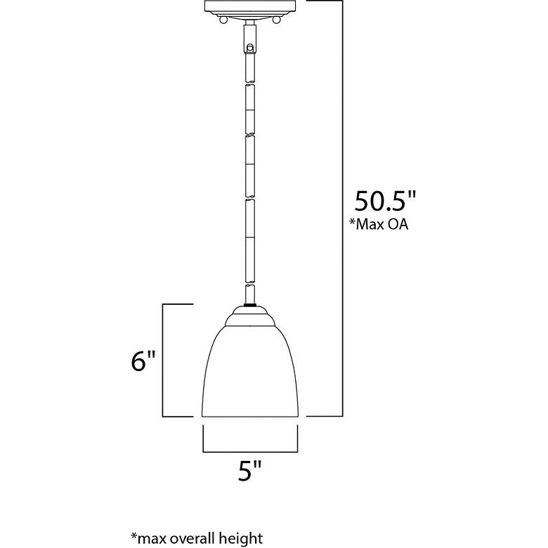 Image 2 Stefan 1-Light 5" Wide Satin Nickel Pendant Light more views