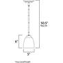 2_Stefan 1-Light 5" Wide Satin Nickel Pendant Light more views