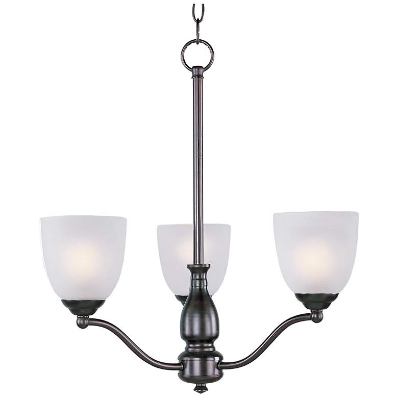 Image 1 Stefan 3-Light 21" Wide Oil Rubbed Bronze Chandelier