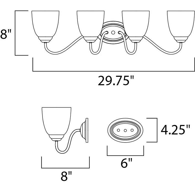Image 3 Stefan 4-Light Bath Vanity more views