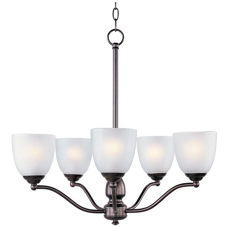 Image 3 Stefan 5-Light 25" Wide Oil Rubbed Bronze Chandelier