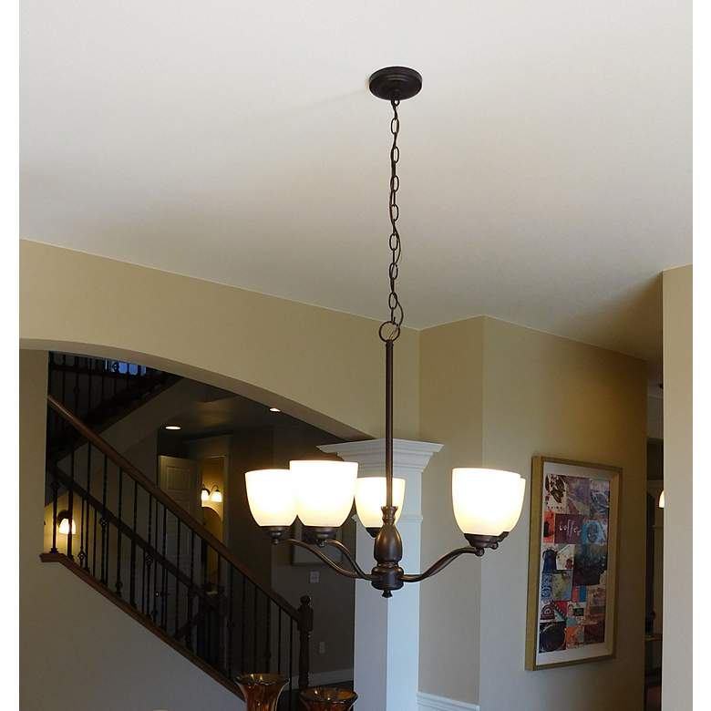 Image 4 Stefan 5-Light 25 inch Wide Oil Rubbed Bronze Chandelier more views