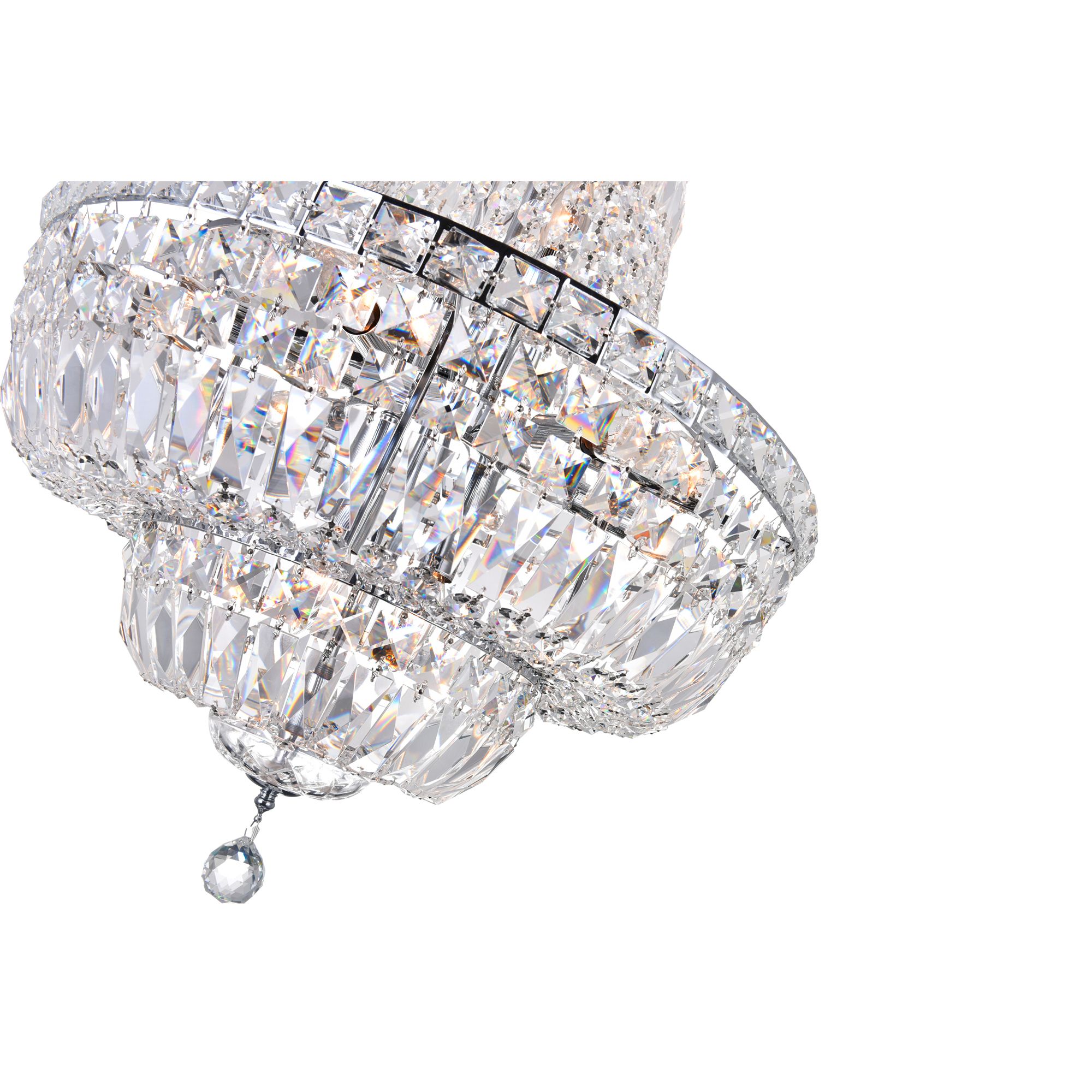 Image 3 Stefania 13 Light Down Chandelier With Chrome Finish more views